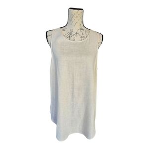 I Love Tyler Madison Oatmeal Tan Sleeveless Linen Blend Tank Top L